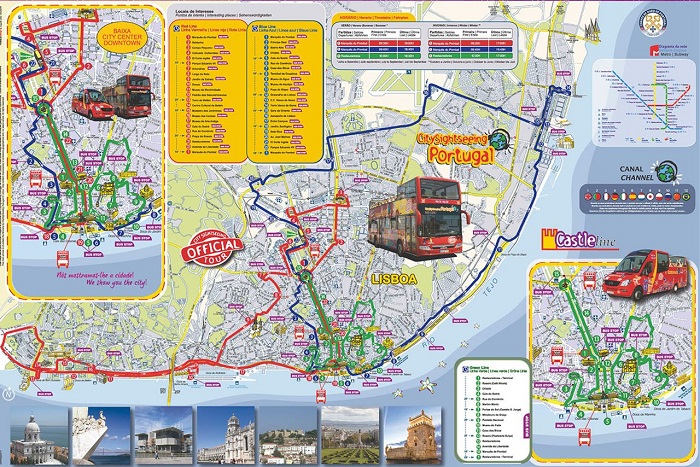 Lisbon Hop On Hop Off Bus, Route Map PDF, Combo Deals 2019 ...