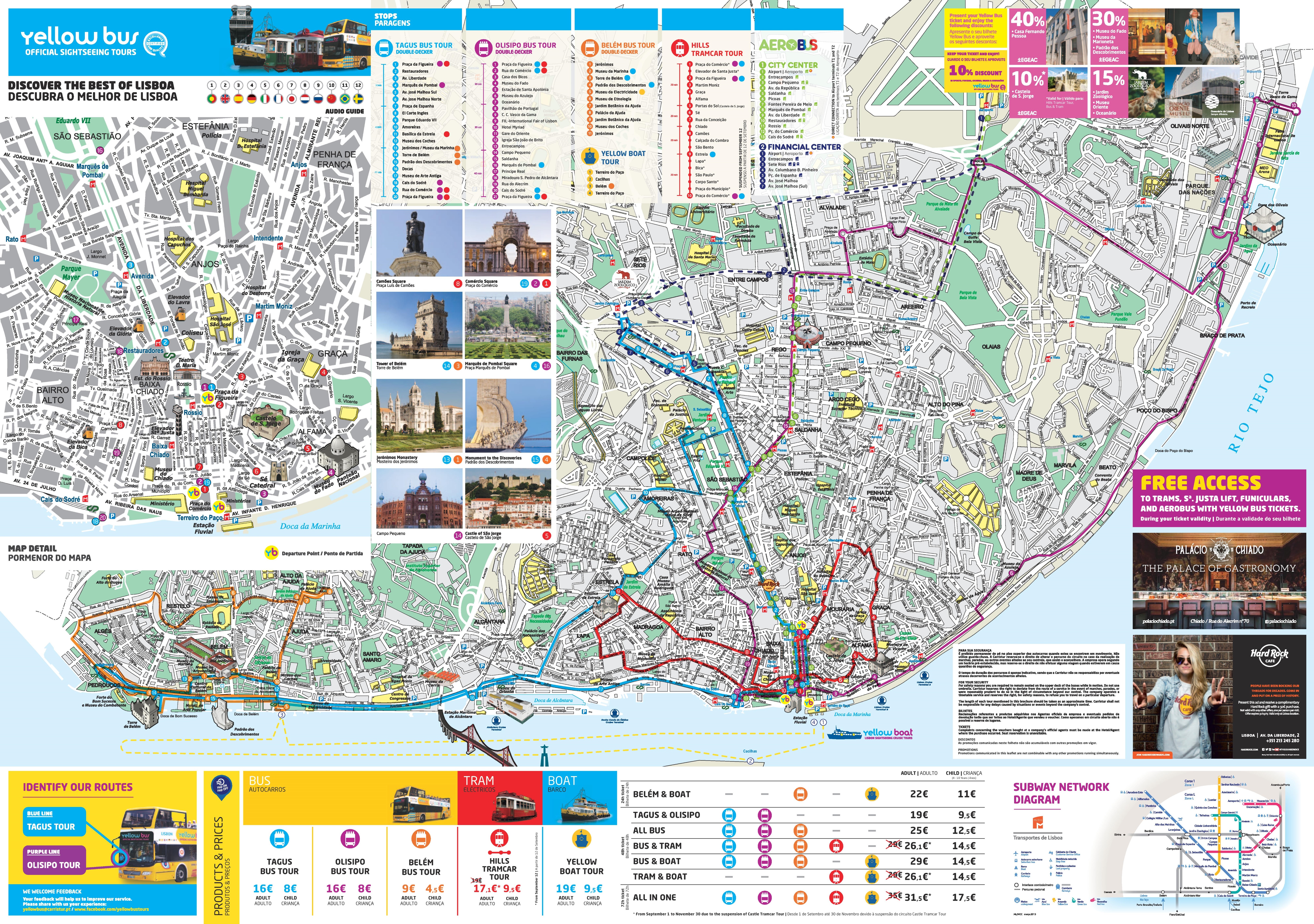 Gratis Lissabon Stadtplan Mit Sehenswurdigkeiten Zum Download Planative