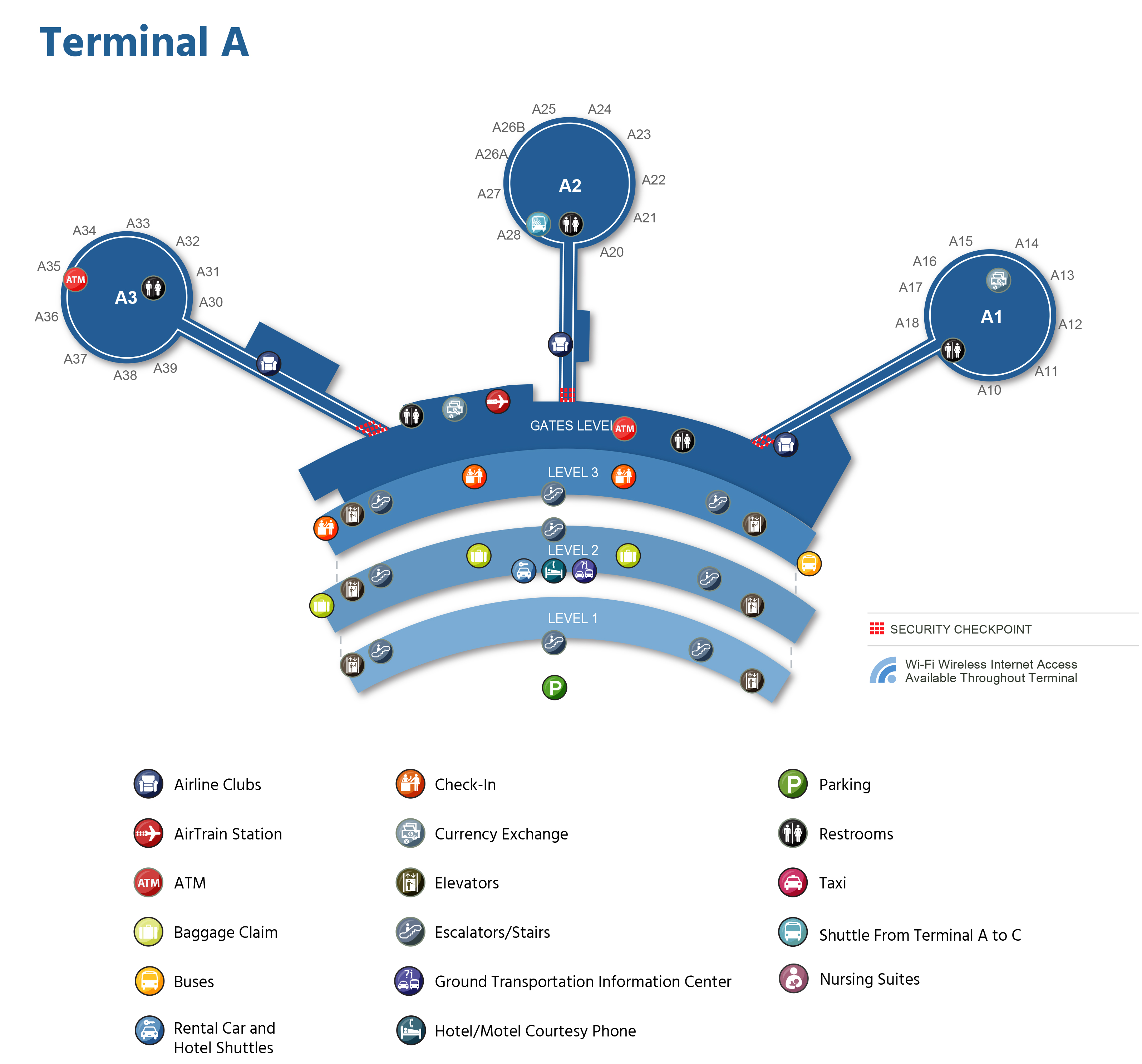Atlanta Airport B Concourse Map 