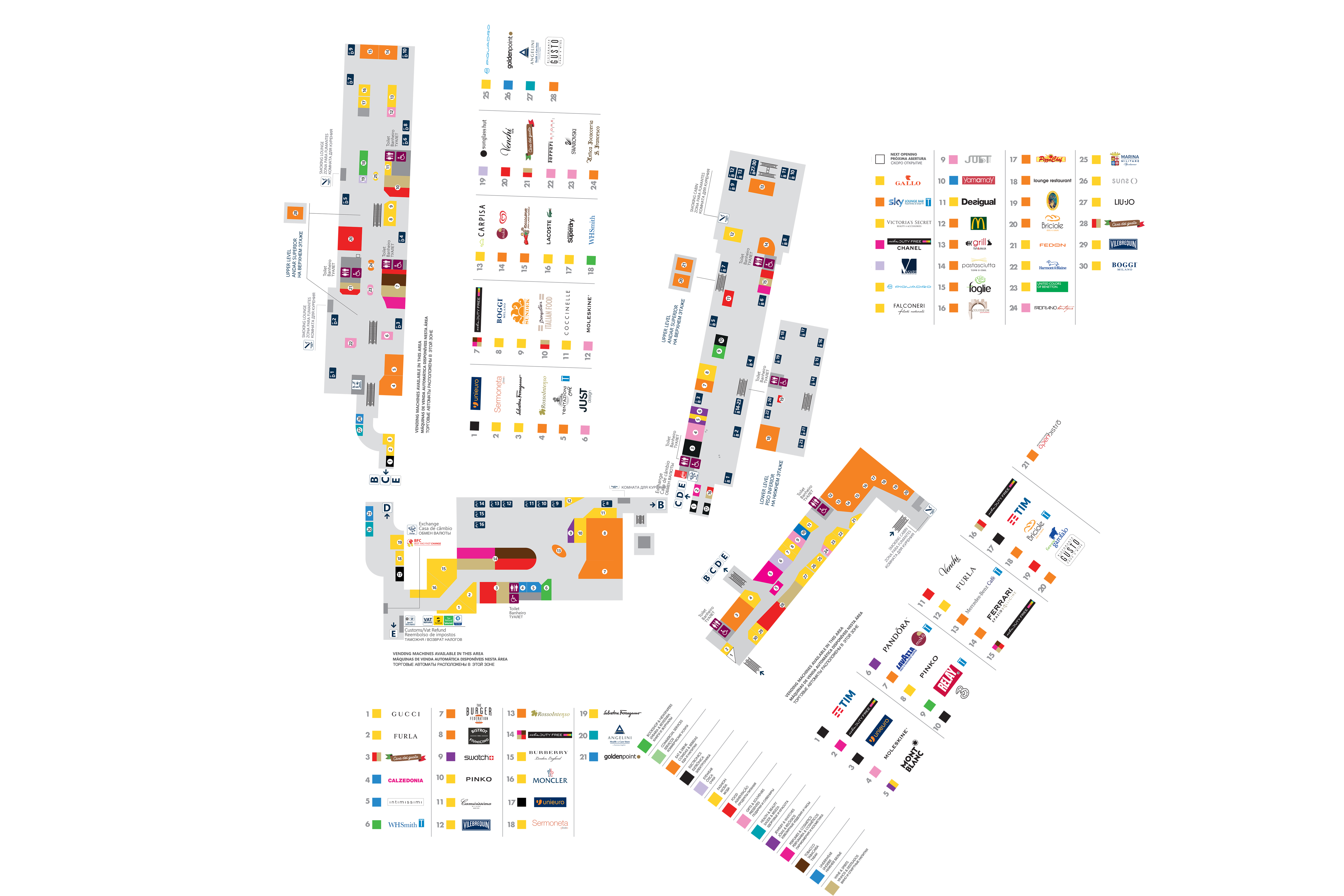 Leonardo da Vinci International Airport Map (FCO) Printable Terminal