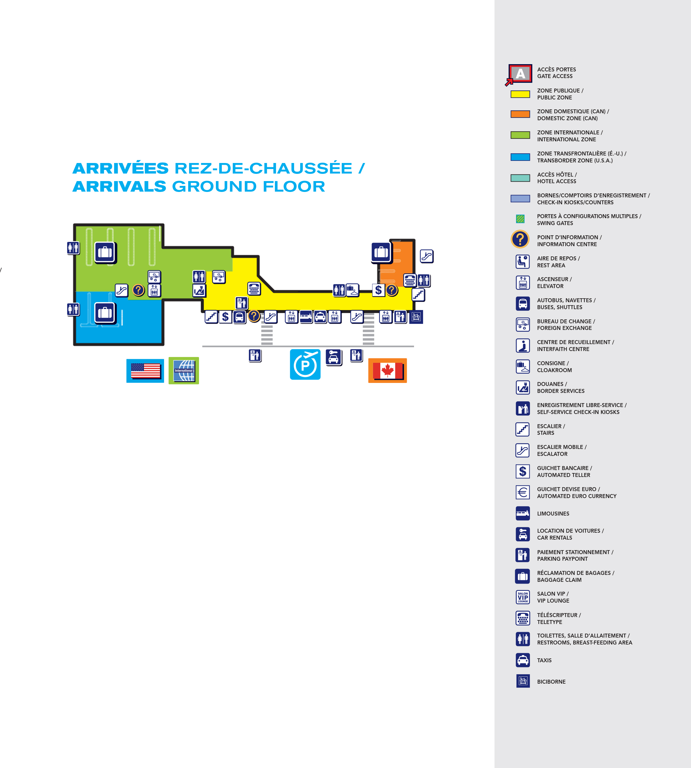 MontrealPierre Elliott Trudeau International Airport Map (YUL