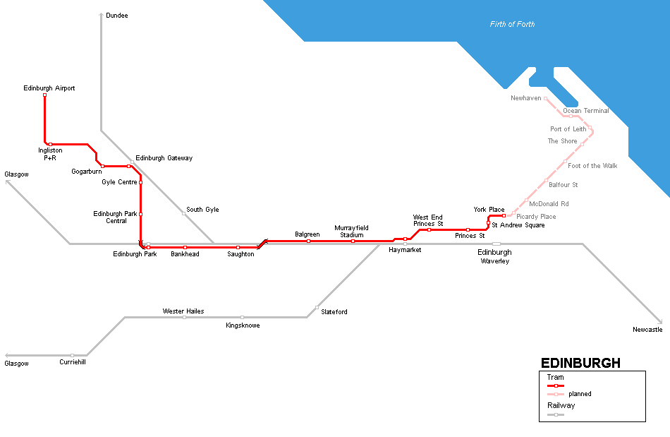 City map Edinburgh Metro Scotland PDF