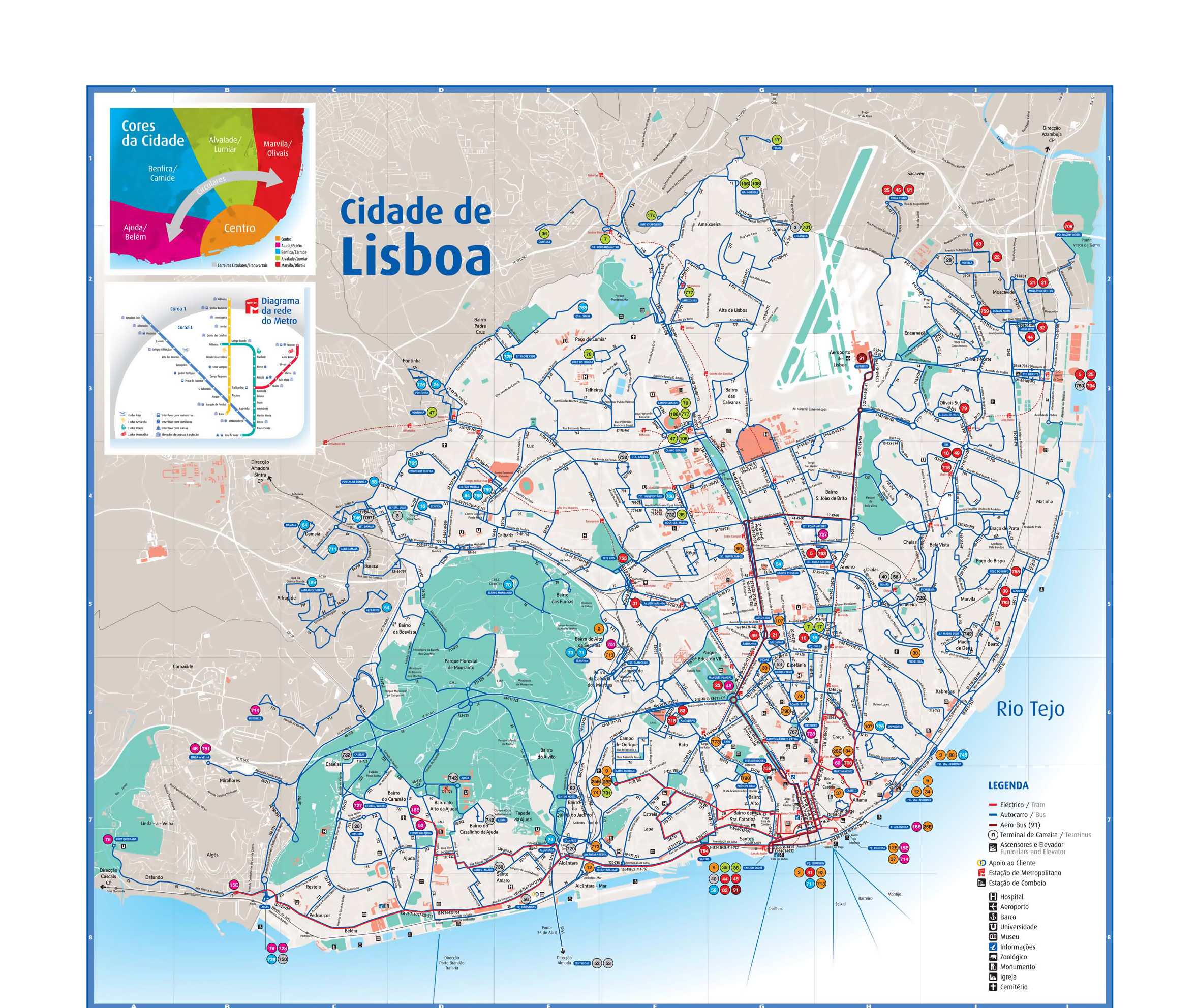 Lisbon Attractions Map PDF - FREE Printable Tourist Map ...