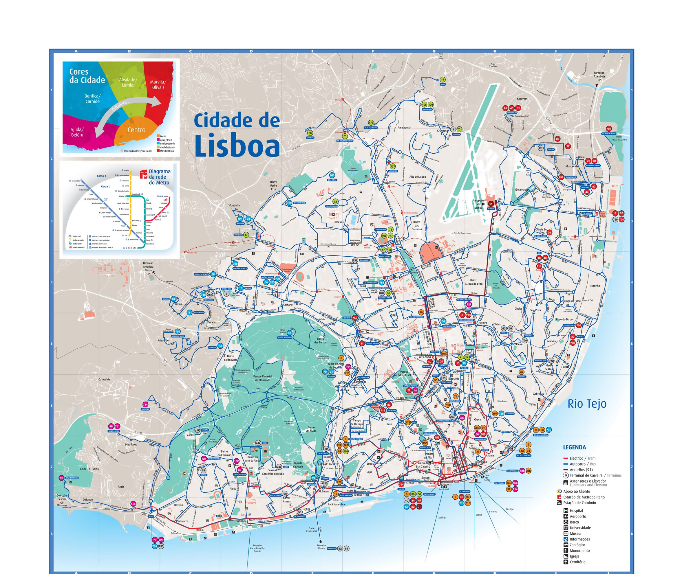 Lisbon Attractions Map PDF FREE Printable Tourist Map Lisbon Waking 