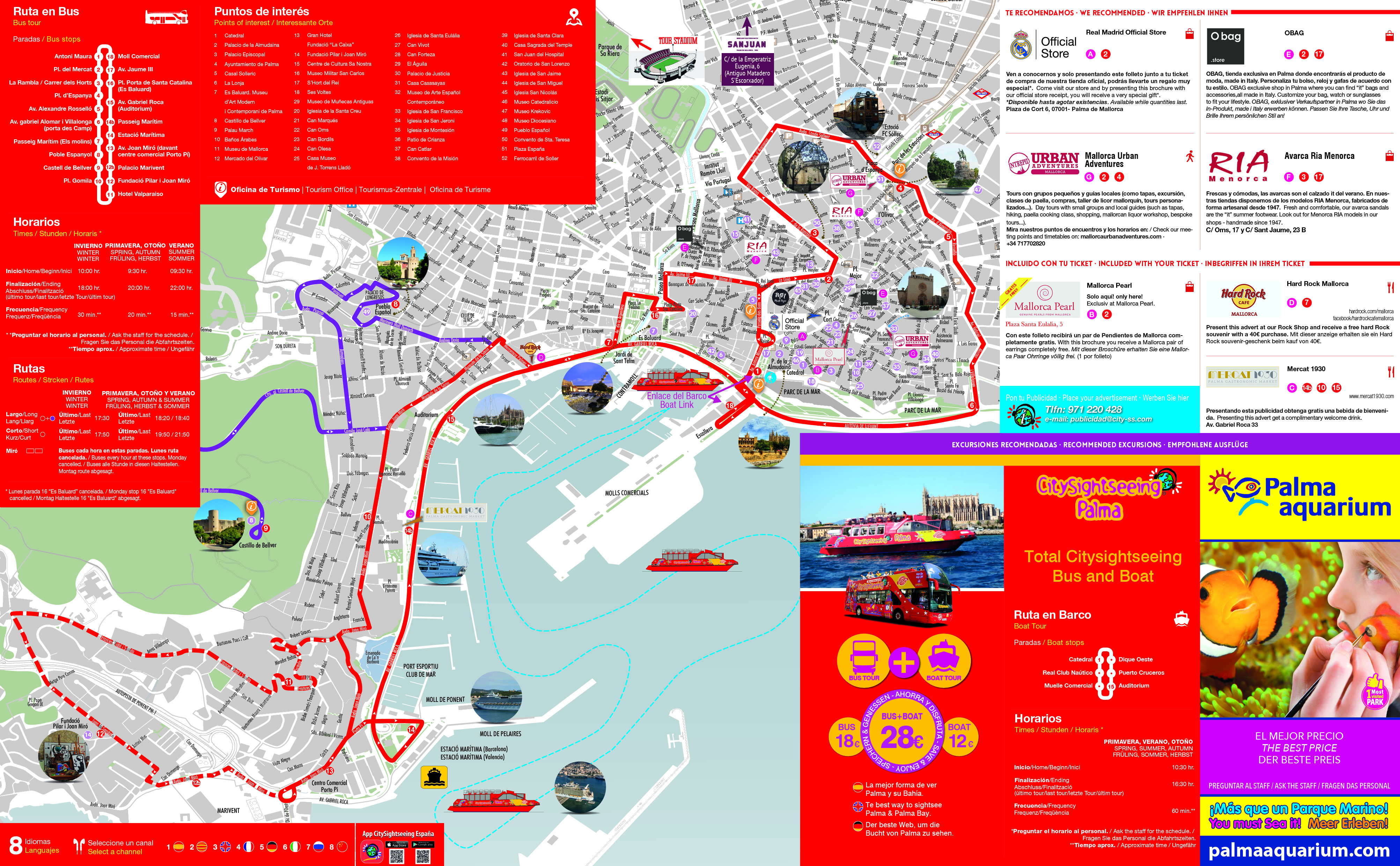 Palma Attractions Map Pdf Free Printable Tourist Map Palma Waking Tours Maps 2020