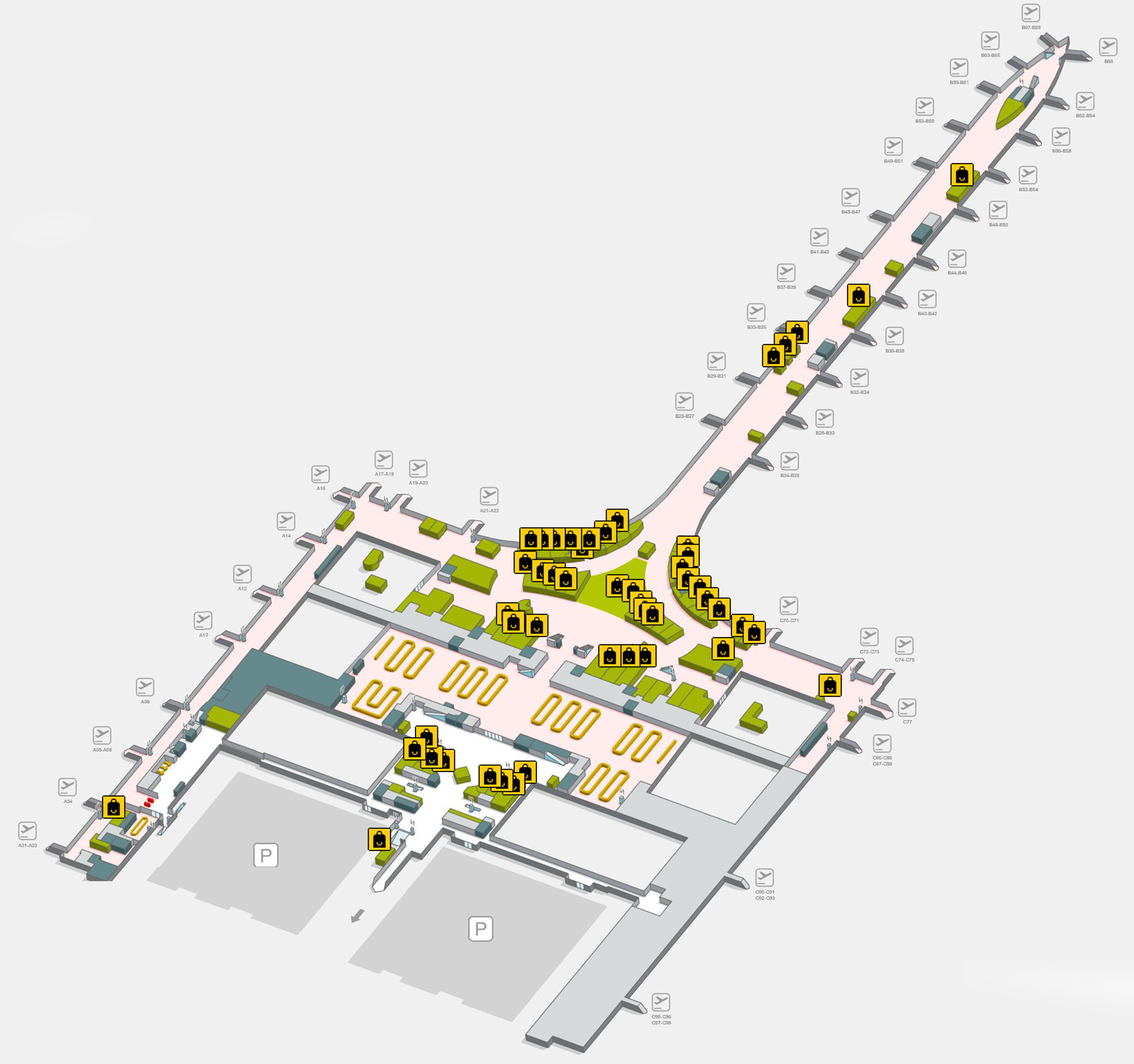 El Prat Airport Map