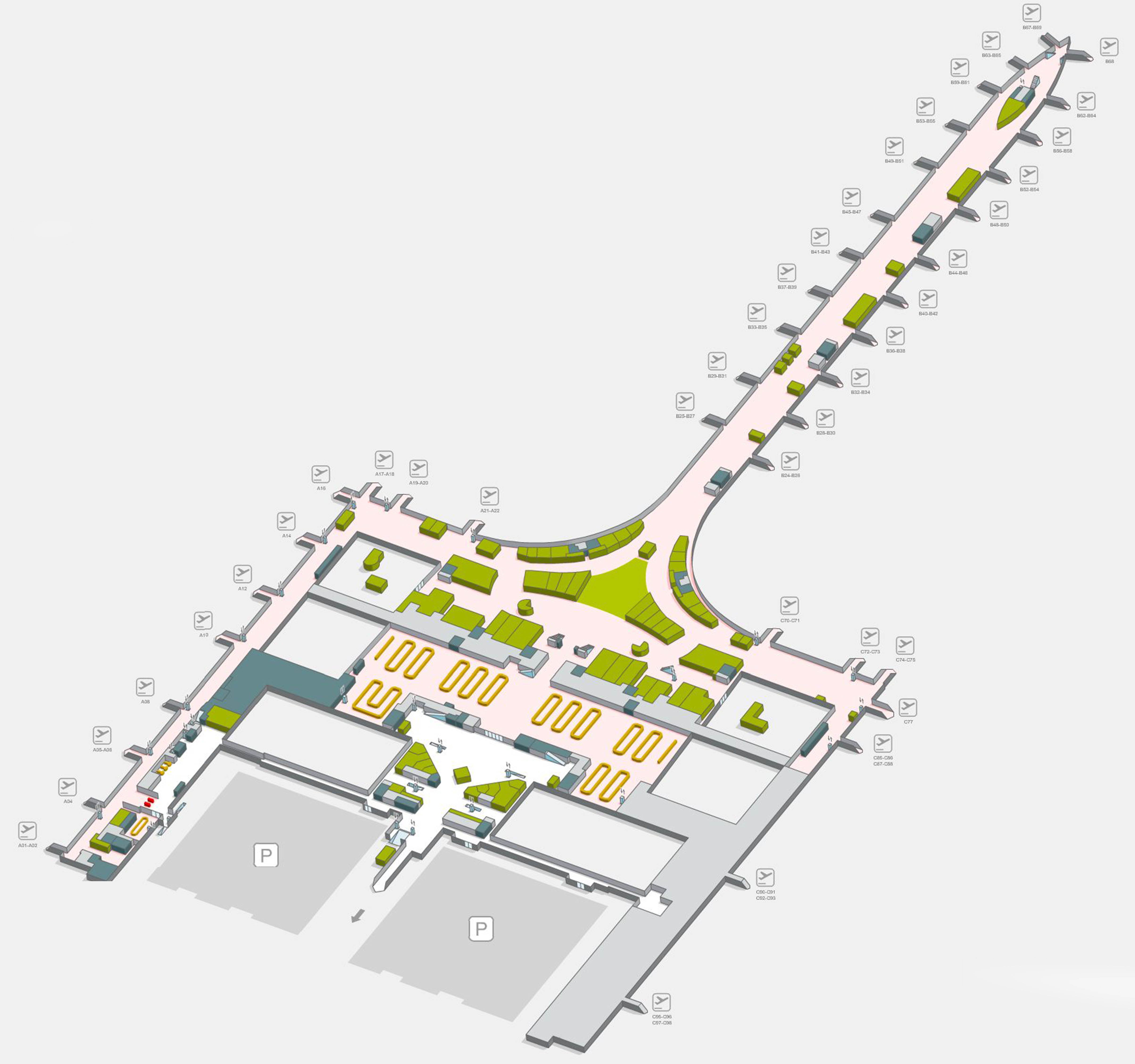 Barcelona Airport Map (BCN) Printable Terminal Maps