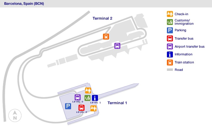 Barcelona Airport(BCN) Terminal Maps, Shops, Restaurants, Food Court 2021
