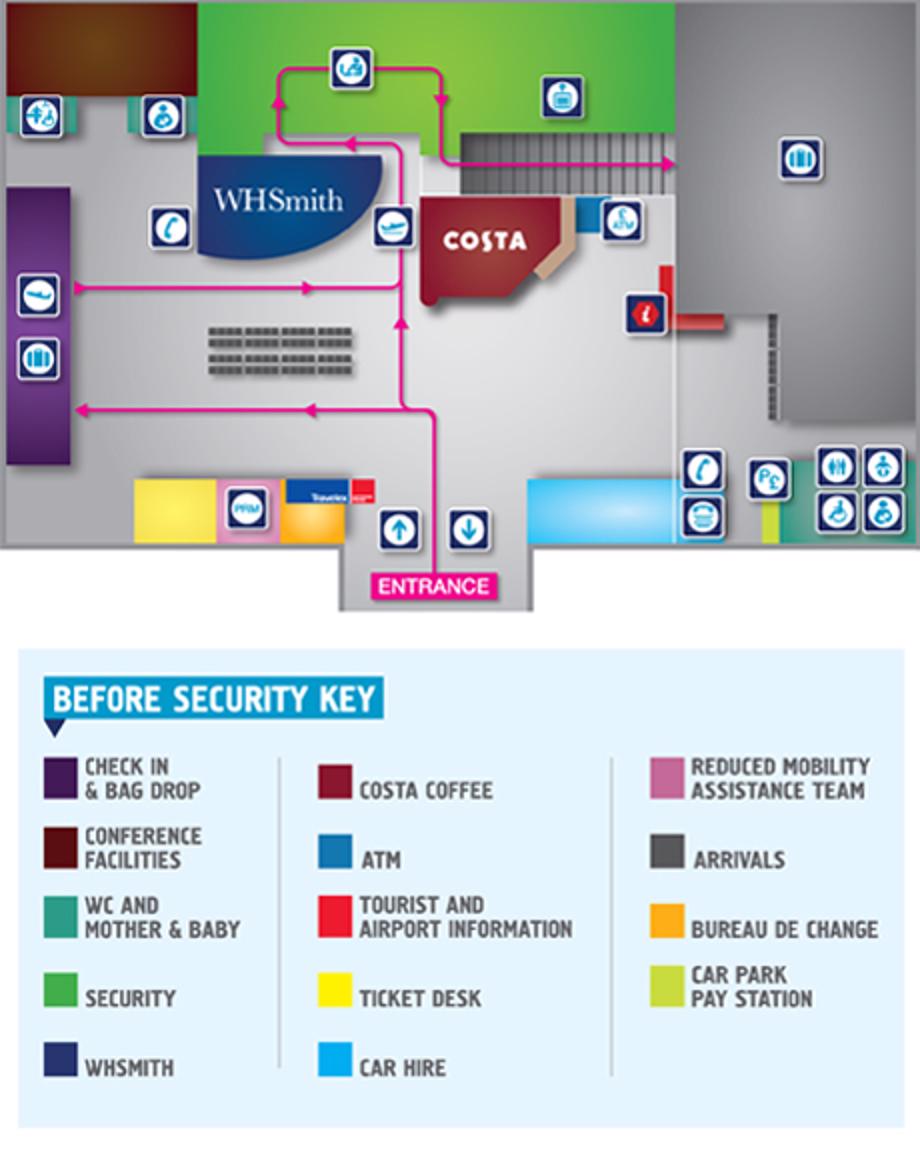 Belfast International Airport Map