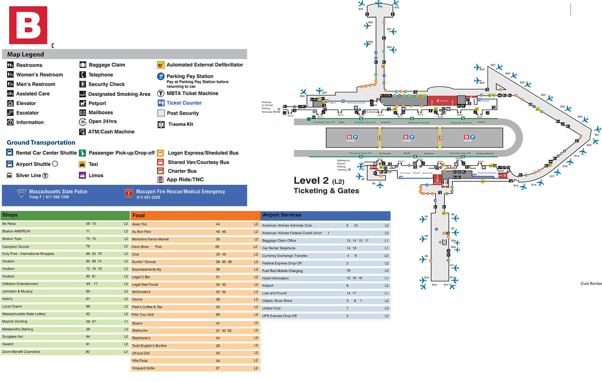 Logan International Airport Map
