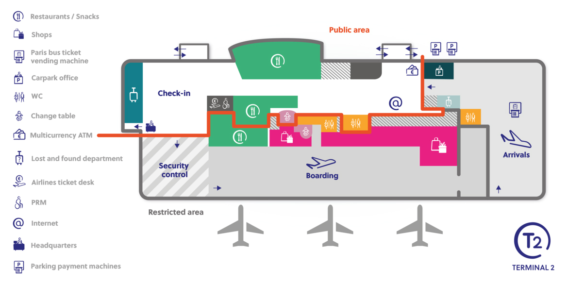 ParisBeauvais Airport Map (BVA) Printable Terminal Maps, Shops, Food, Restaurants Maps