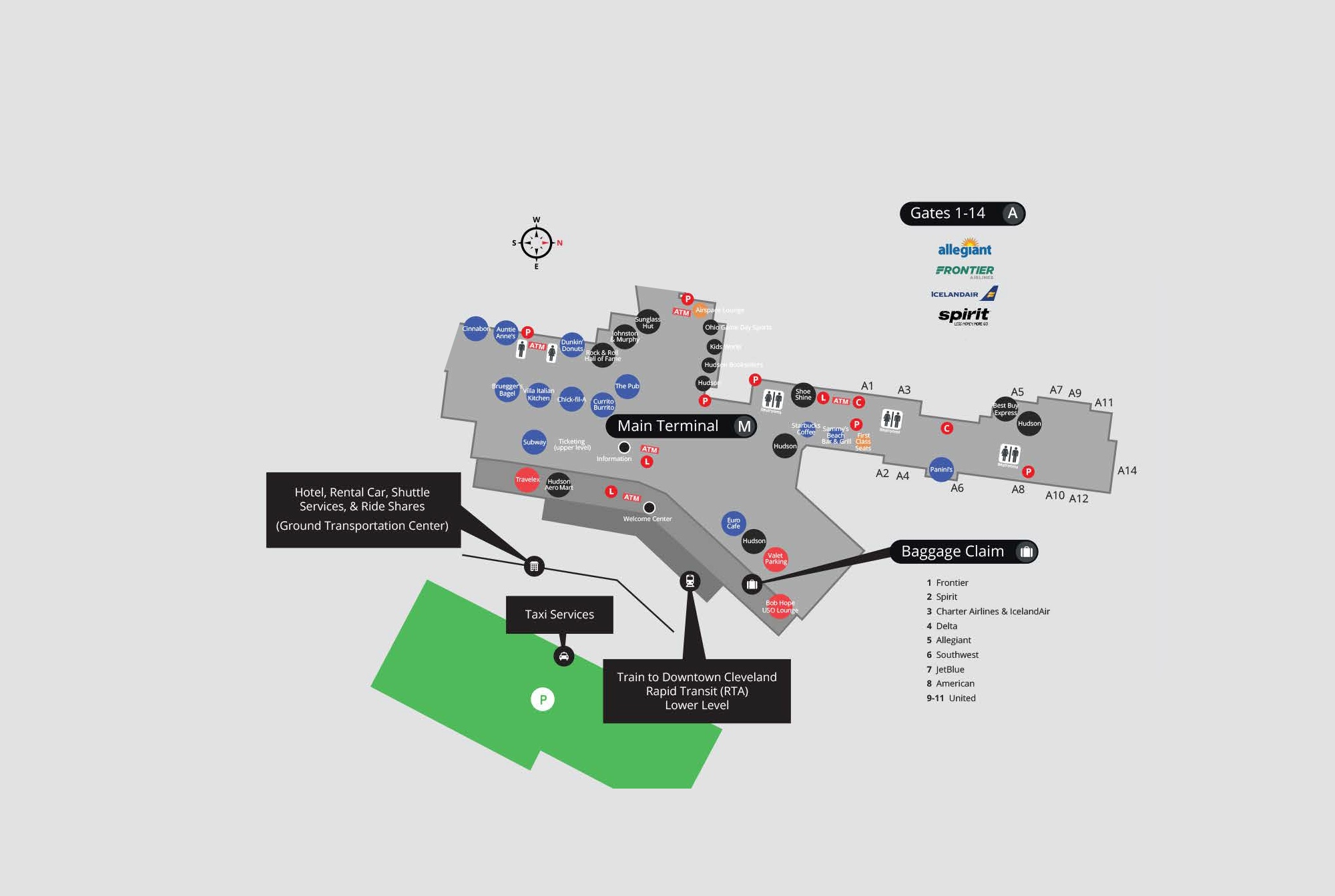 Cleveland Hopkins Airport Car Rental Car Sale and Rentals