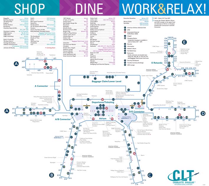 map of charlotte airport 10 Private Charlotte Douglas Airport Clt Transfers Taxi 2020