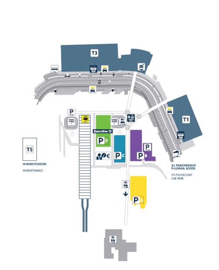 Leonardo da Vinci International Airport Map (FCO) Printable Terminal