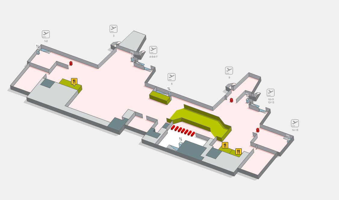Aeropuerto de GeronaCosta Brava Map (GRO) Printable