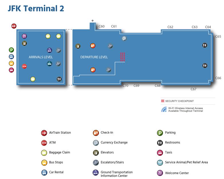 Jhon F Kennedy Airportjfk Terminal Maps Shops Restaurants Food