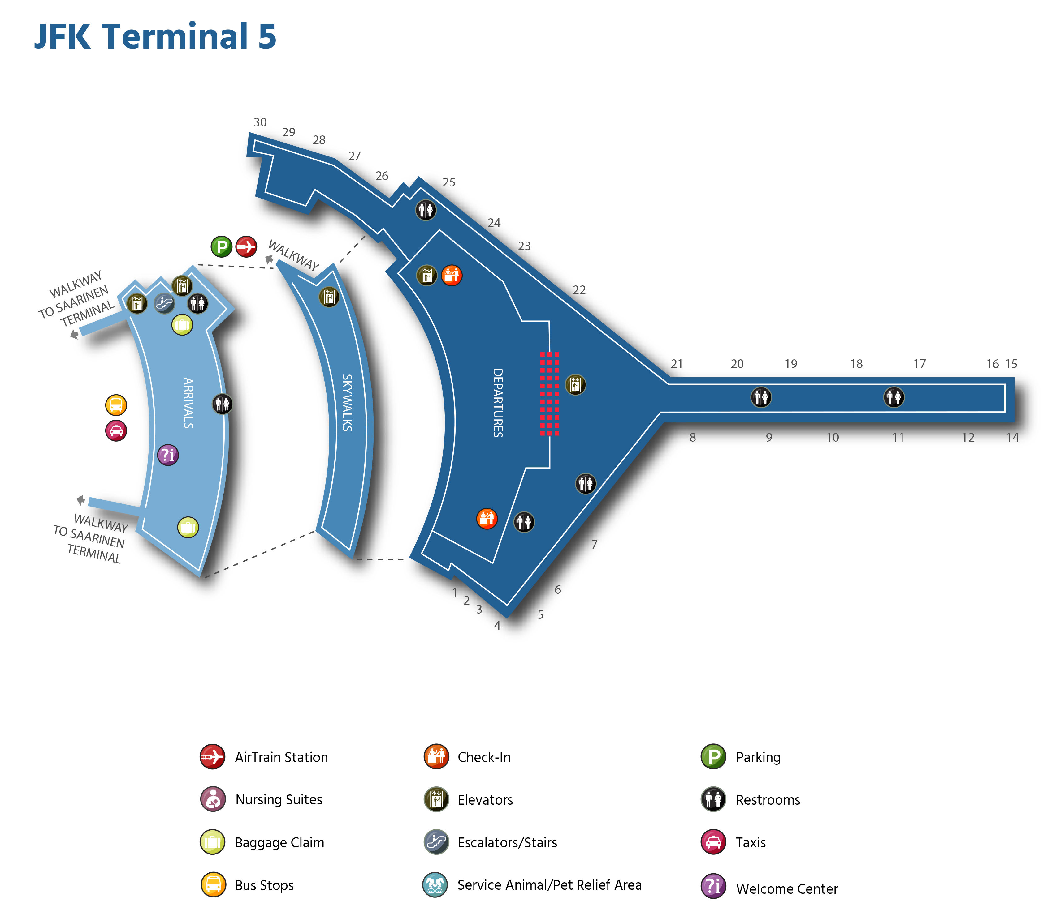 Jfk Airport Terminal Map