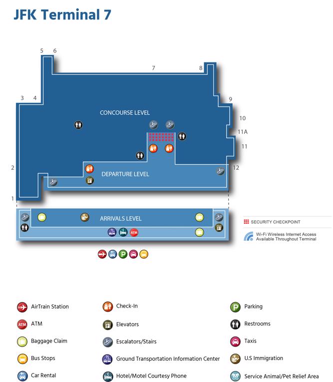 Jhon F Kennedy Airportjfk Terminal Maps Shops Restaurants Food