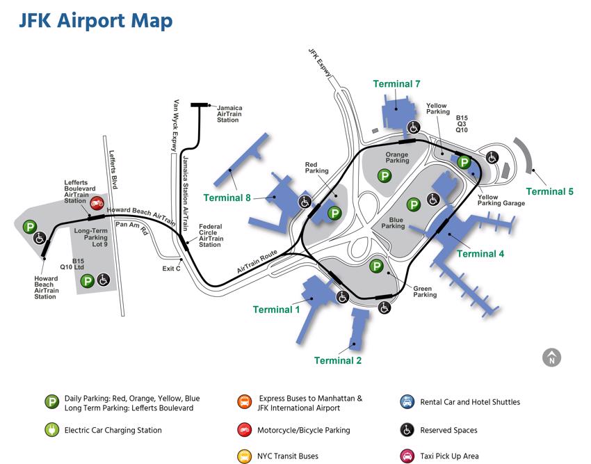 Jhon F Kennedy Airportjfk Terminal Maps Shops Restaurants Food