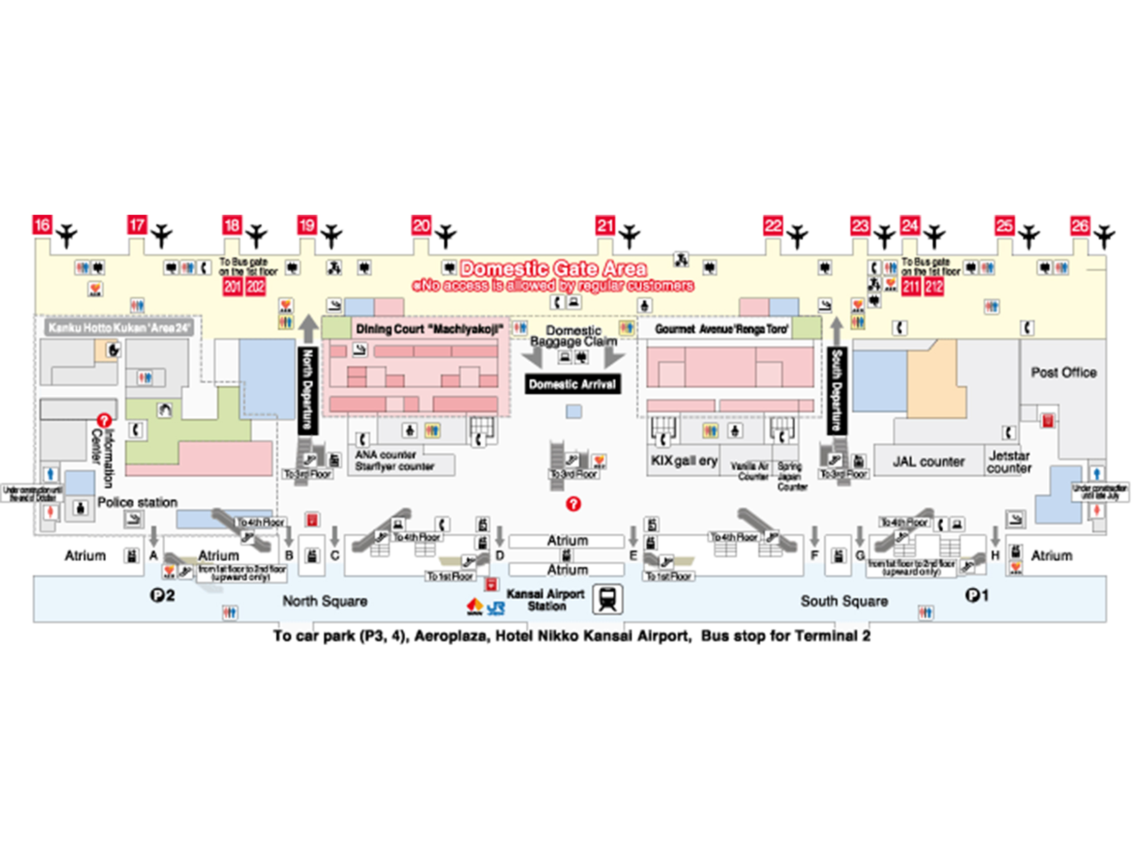 Kansai Airport Terminal Map