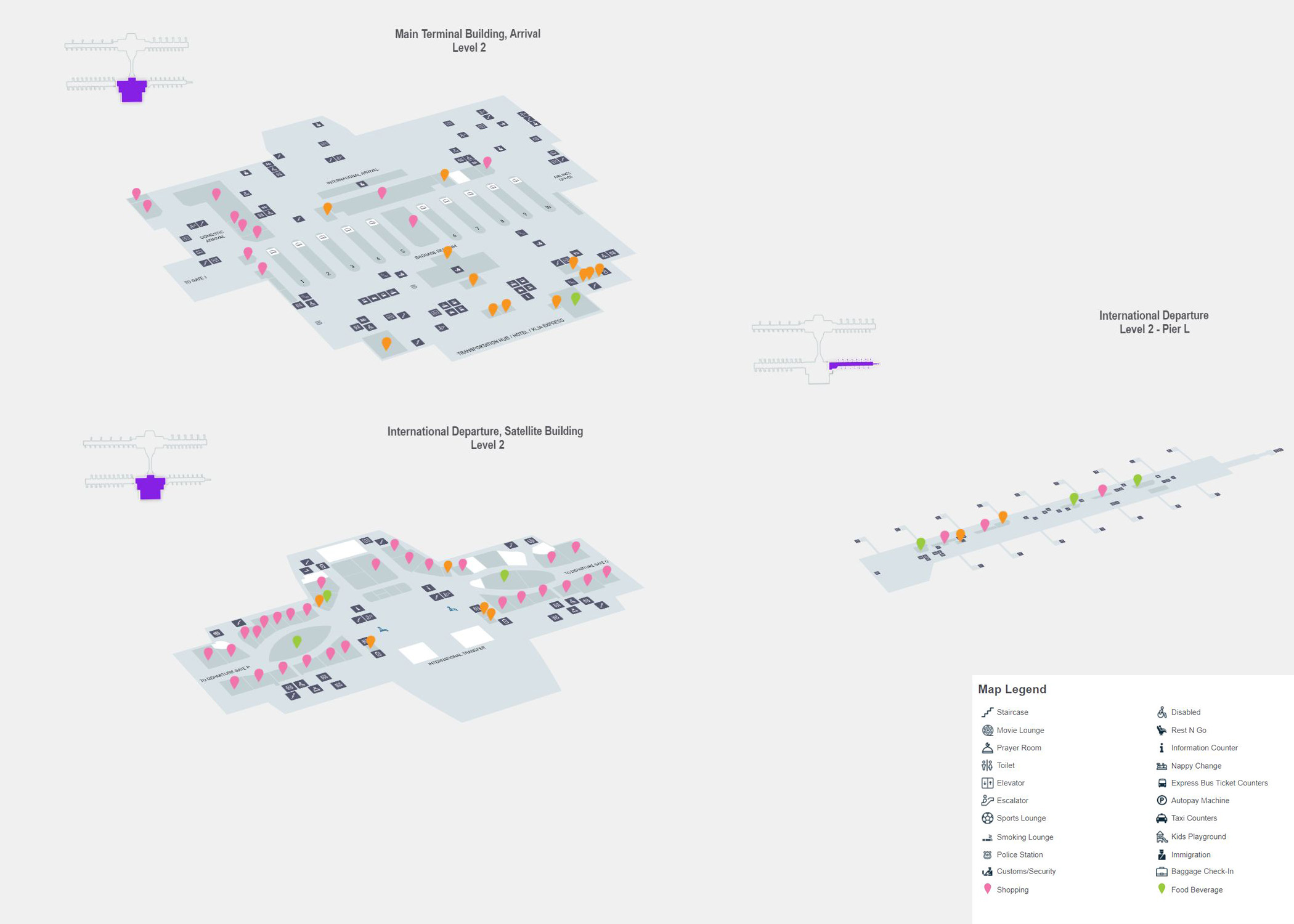 Malaysia Airport Map