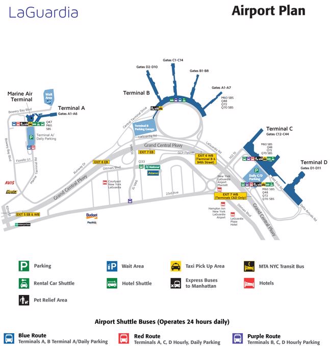 10 Private La Guardia Airport Lga Transfers Taxi 2020 Terminal Maps For Shops Food Restaurants