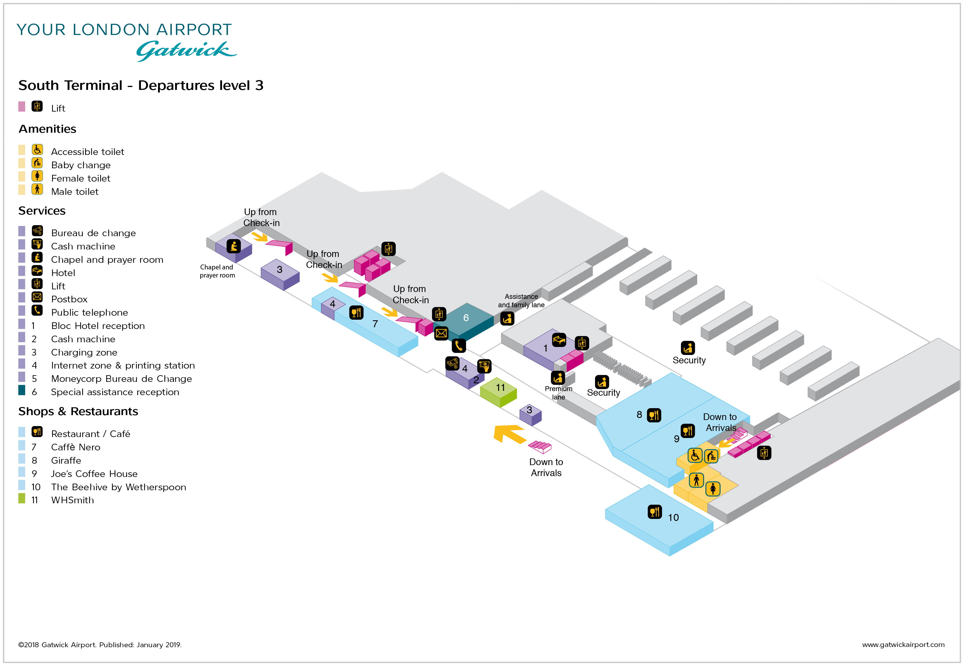 Gatwick Airport Gate Map
