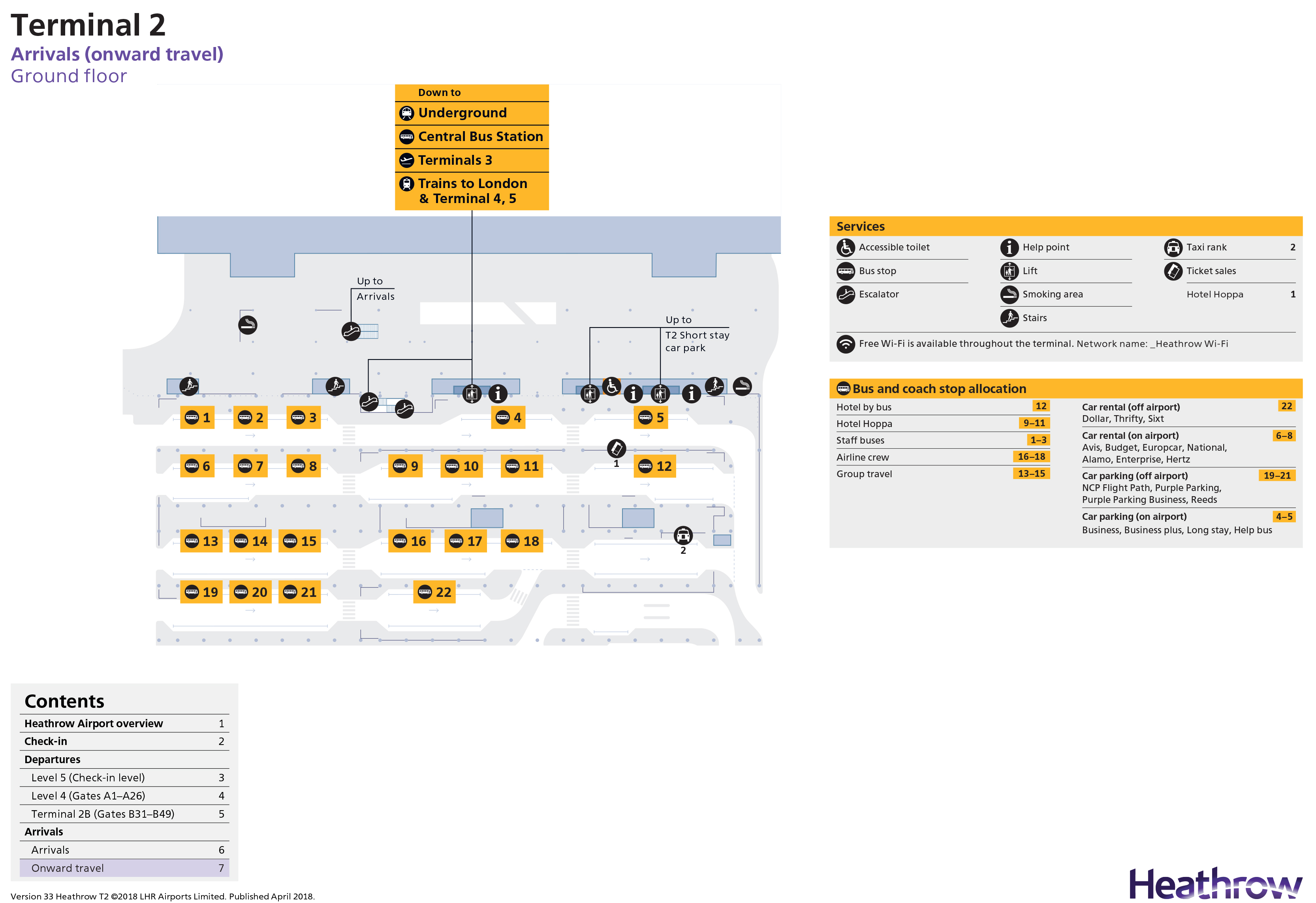Heathrow Airport Map (LHR) Printable Terminal Maps, Shops, Food