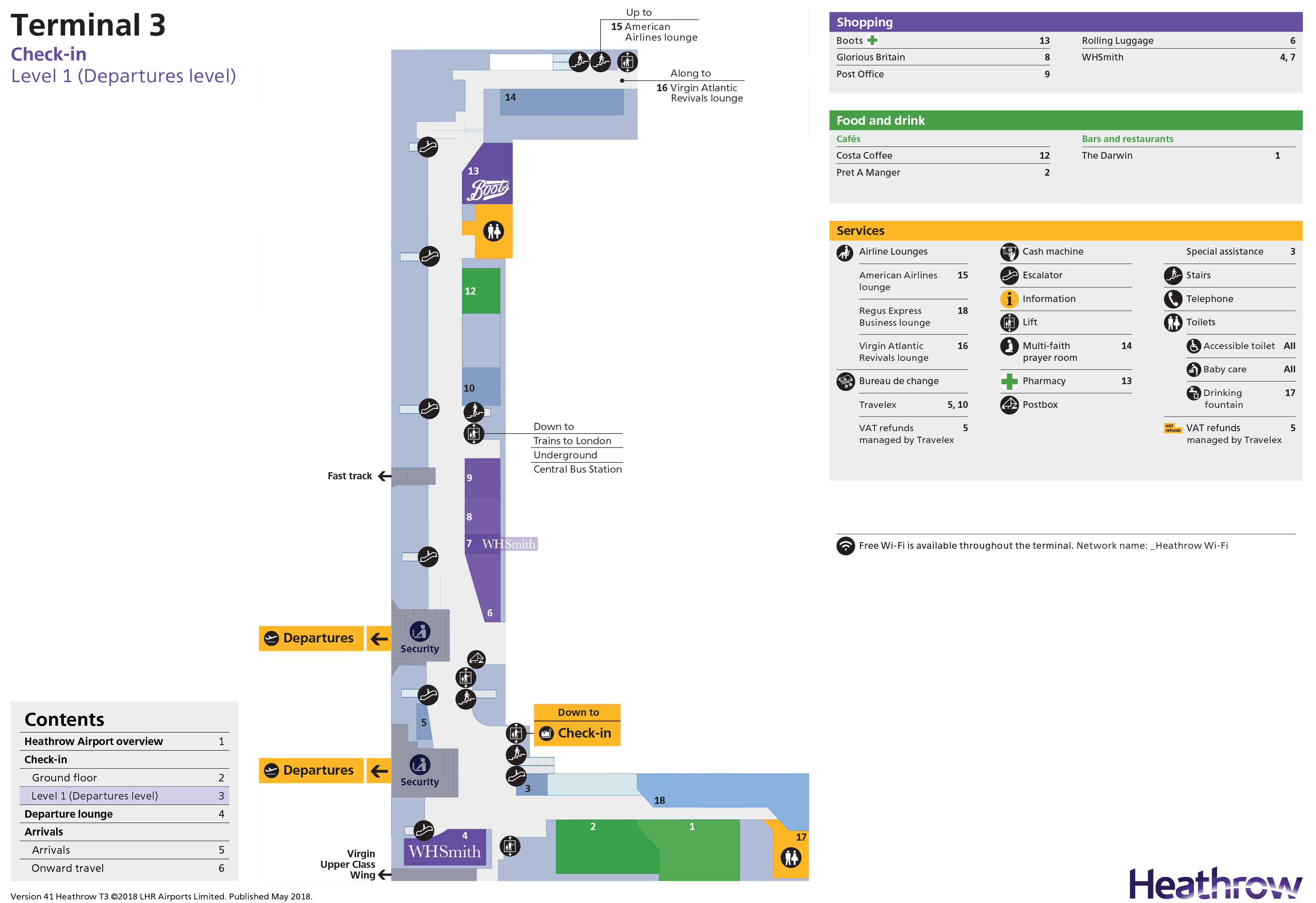 Heathrow Maps Terminal 3 Detailed Heathrow Terminal 3 5C1