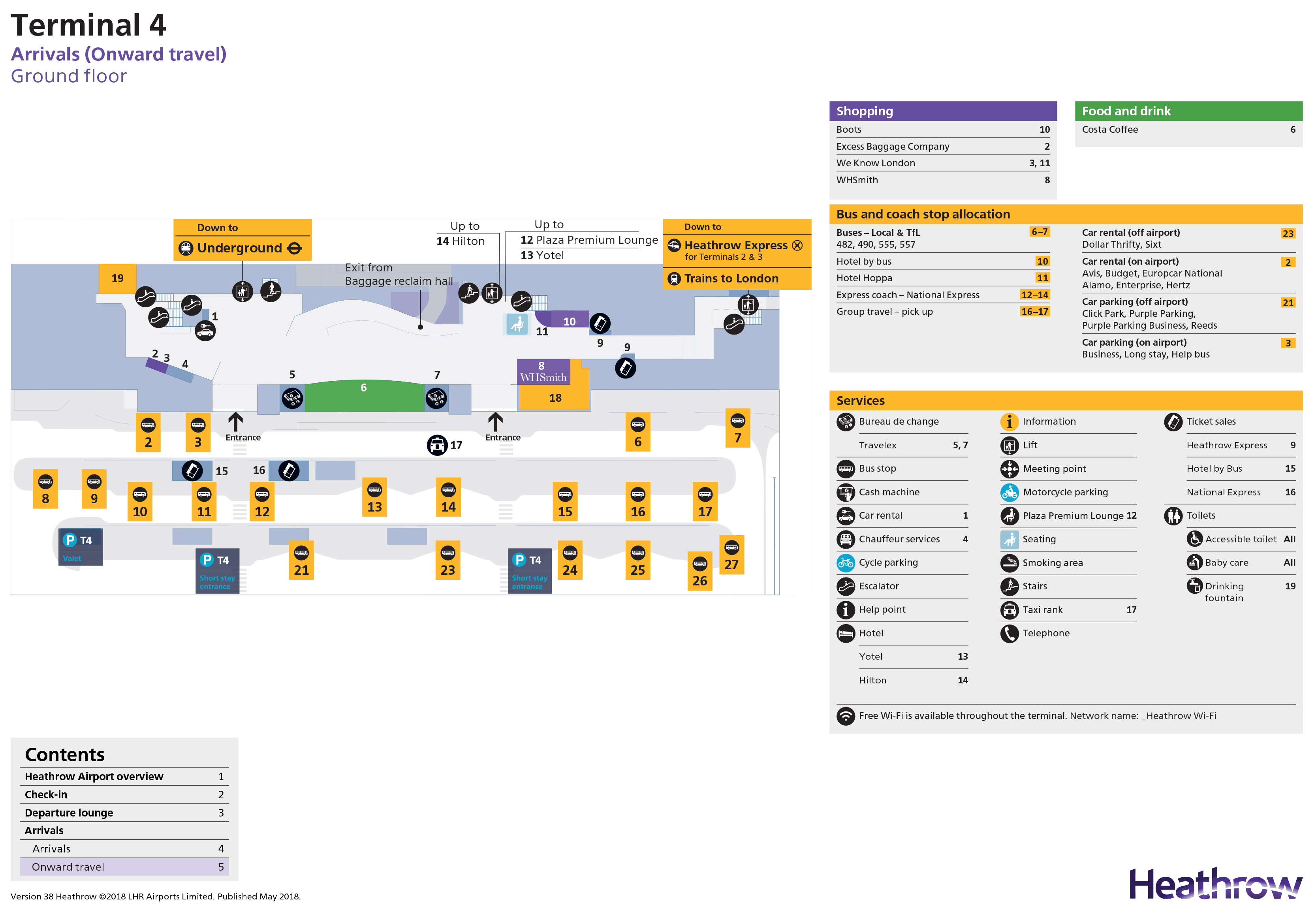 Heathrow Terminal 3 Map Arrival 60C