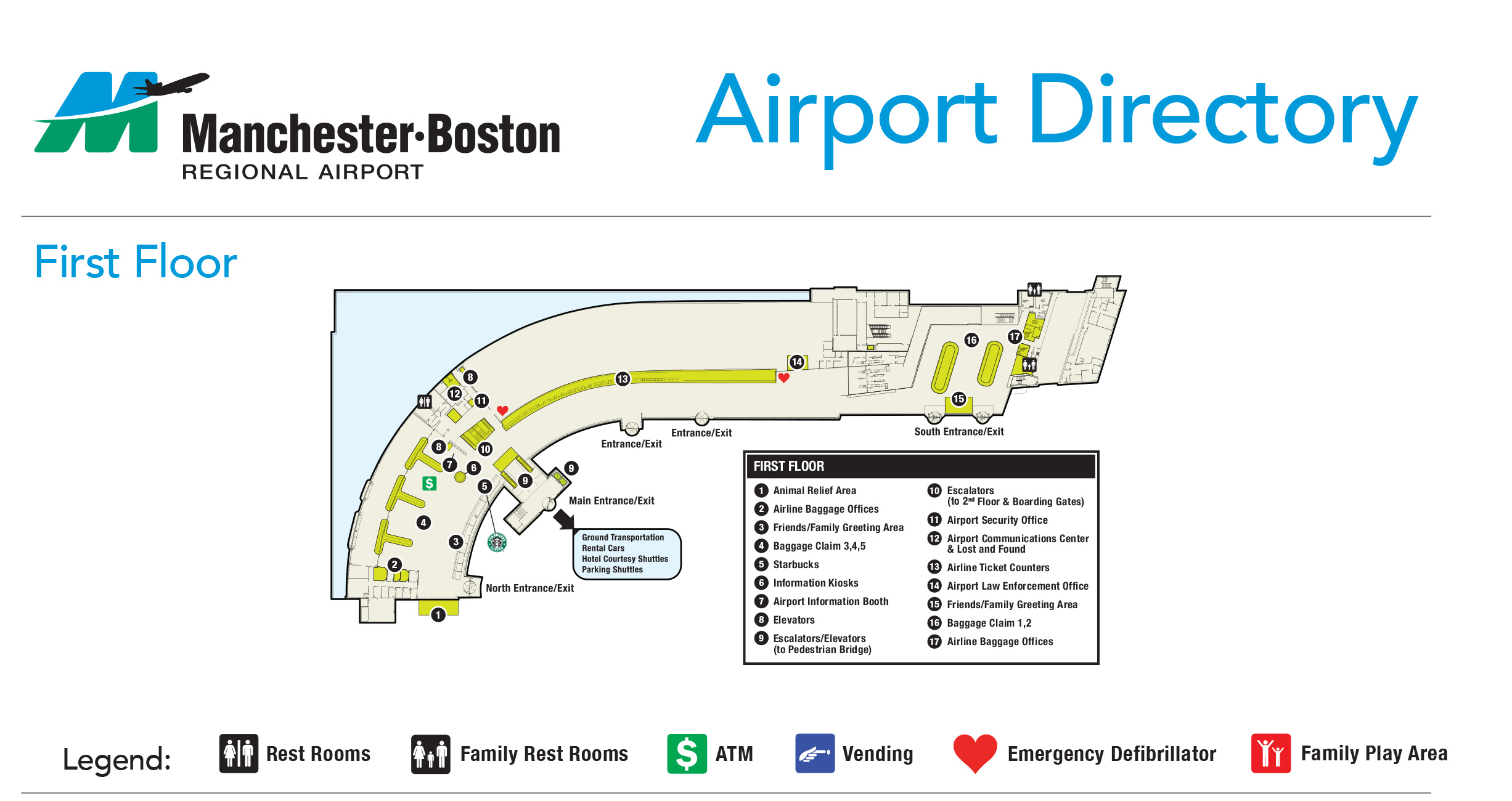 Manchester Airport Terminal Map