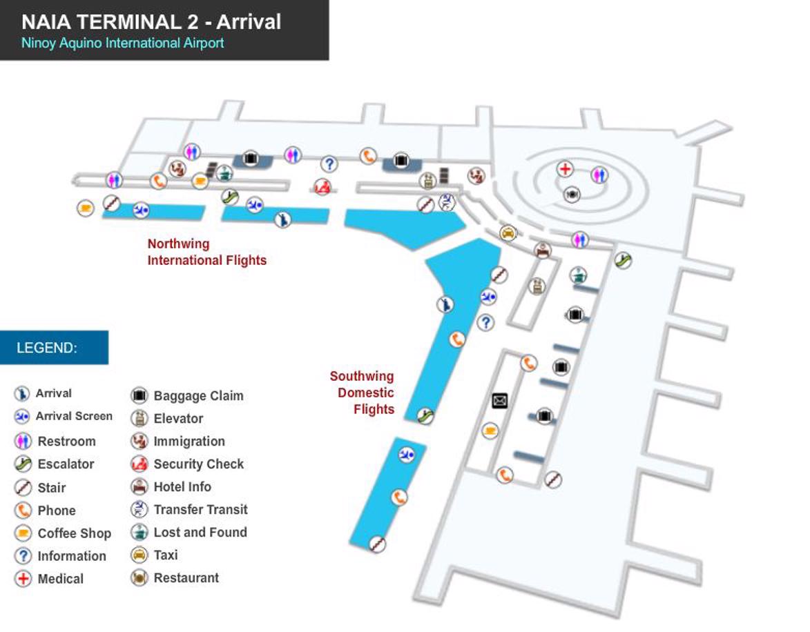 Ninoy Aquino Airport Map Mnl Printable Terminal Maps Shops