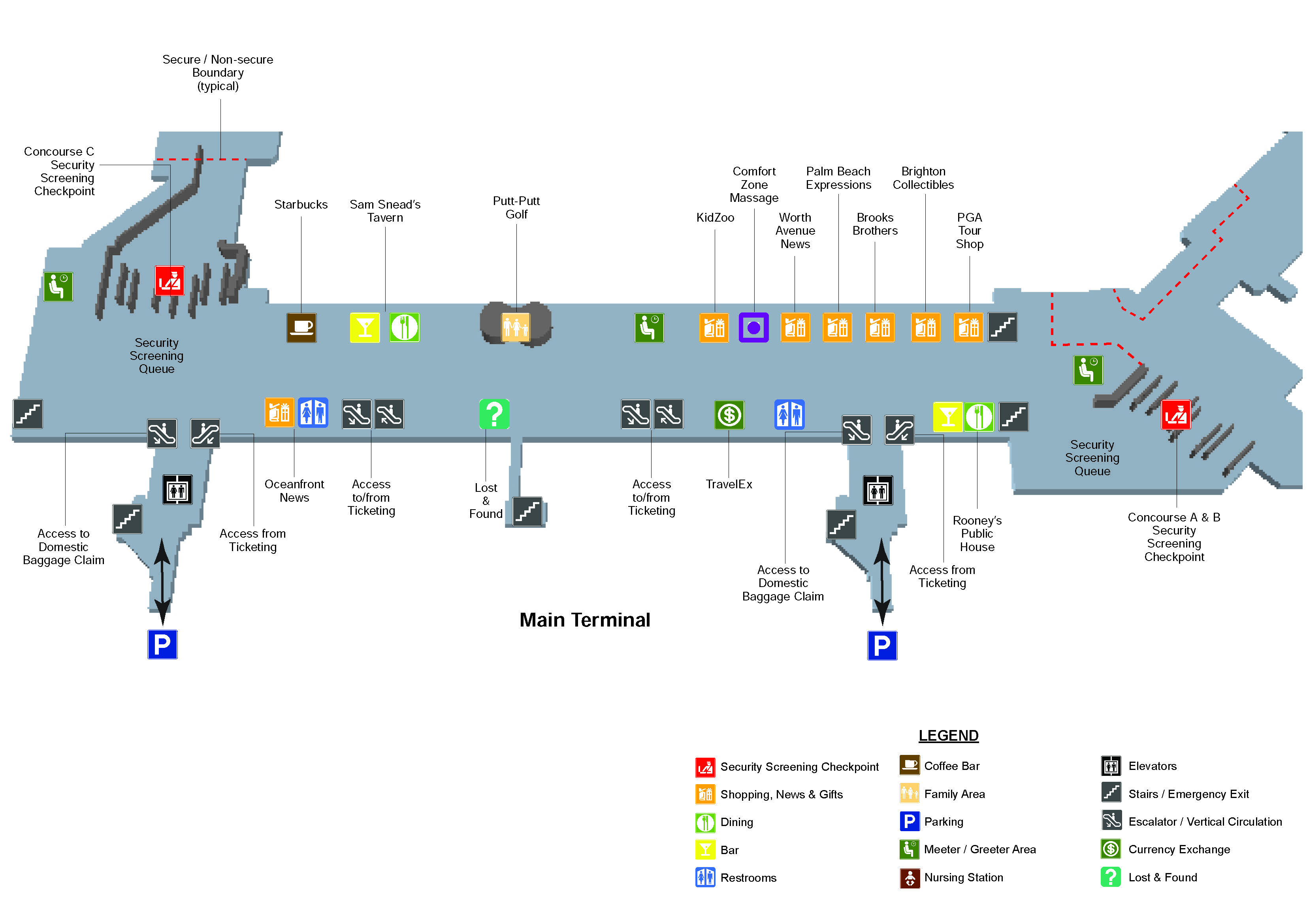 Printable Airport Terminal Maps