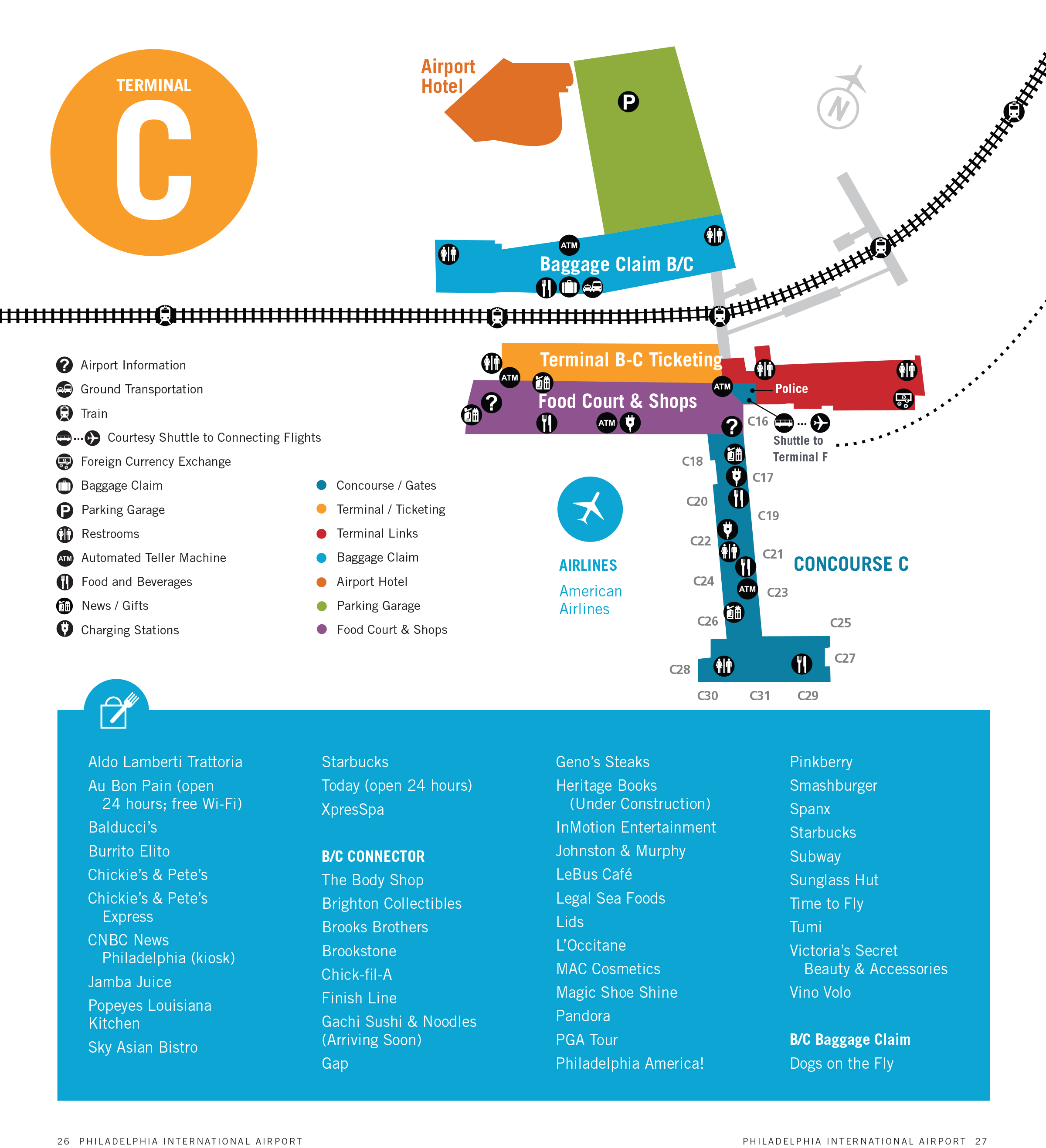 American Airlines Philadelphia Airport Parking Map