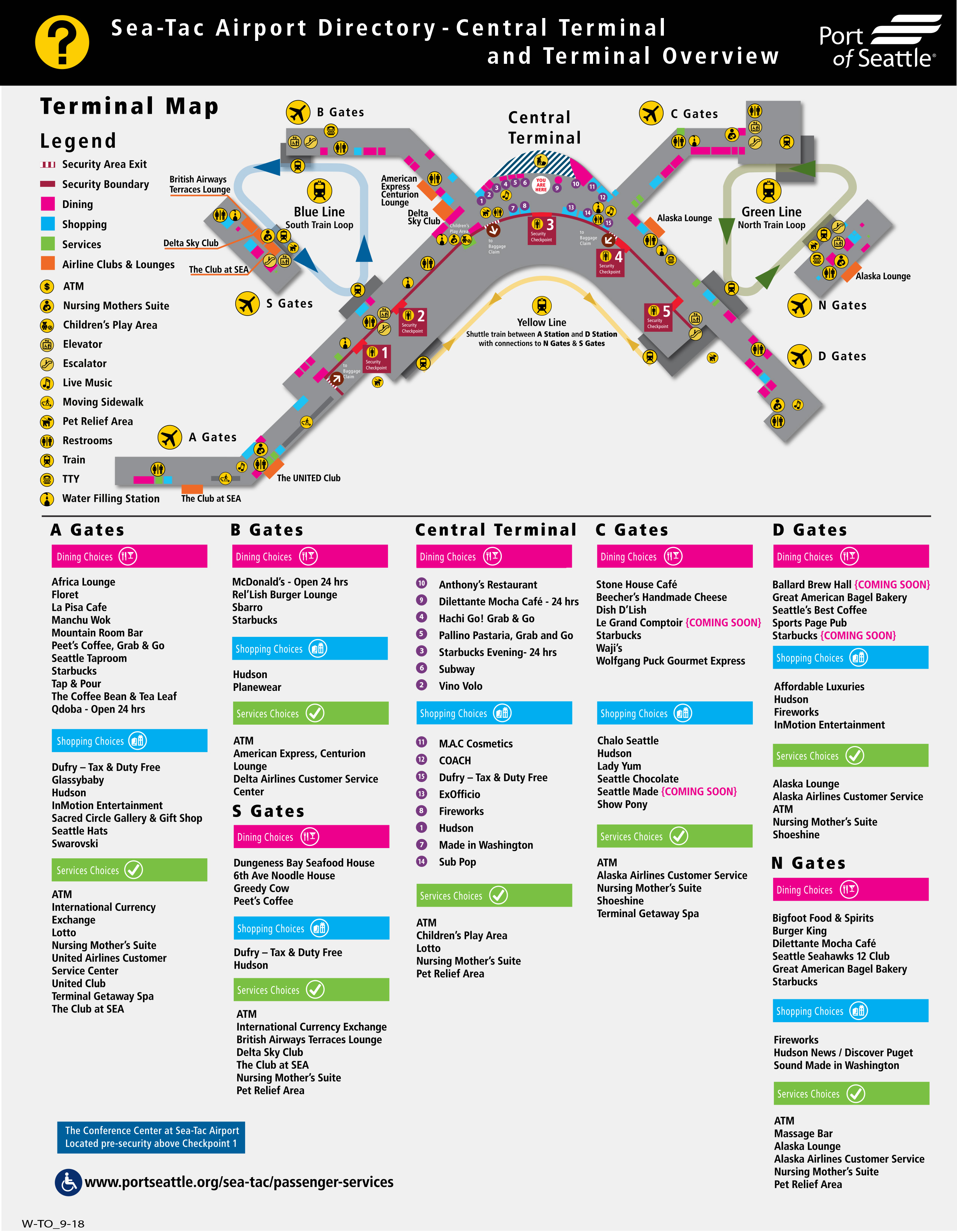 Printable Airport Terminal Maps