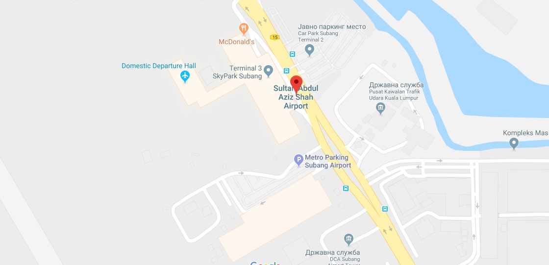 Sultan Abdul Aziz Shah Airport Map Szb Printable Terminal Maps