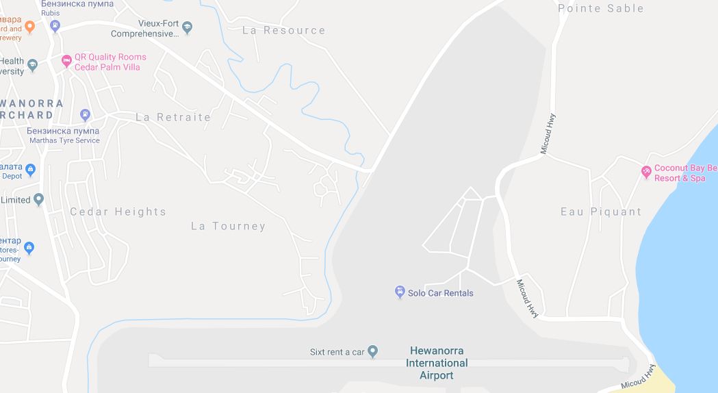 Map Of St Lucia Hewanorra Airport Uvf Orientation And vrogue.co