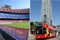 F.C. Barcelona & Hop on hop off bus Barcelona