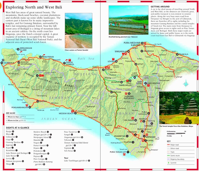 Bali Tourist Map