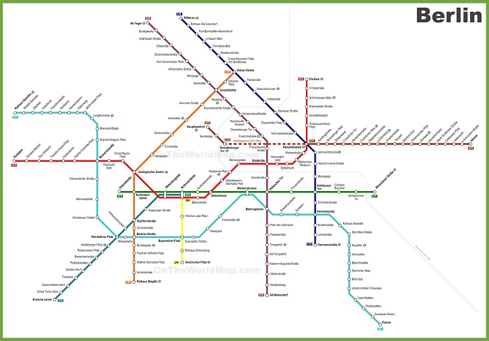 Berlin Metro Map