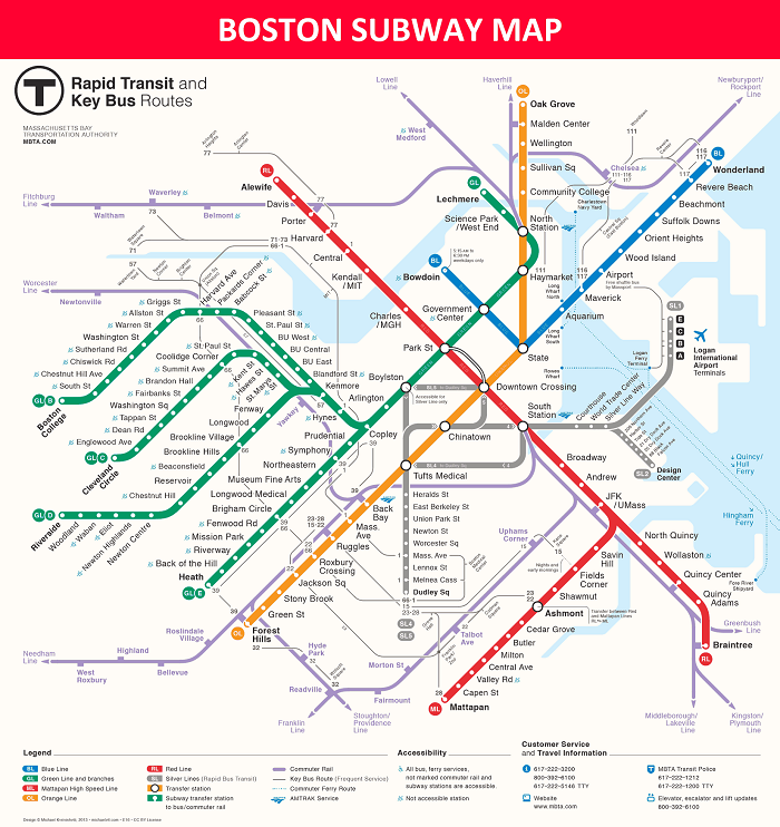 Boston Metro Map