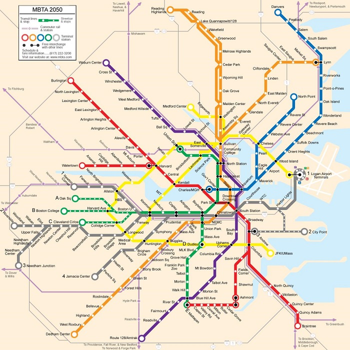 Boston Transport Map