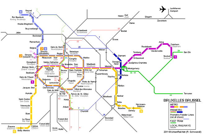 Brussels Attractions Map FREE PDF Tourist City Tours Map Brussels 2022