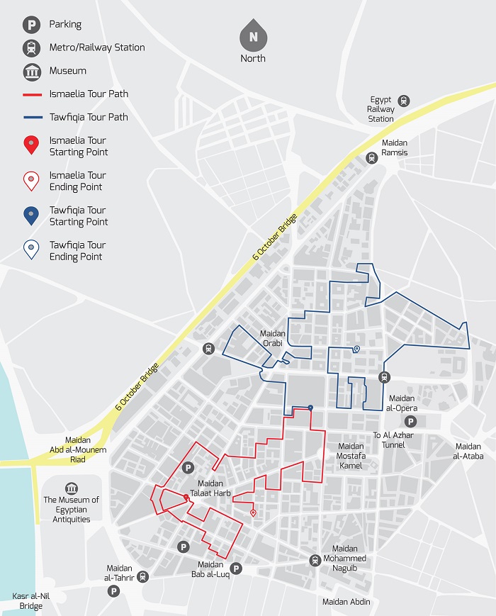 Cairo Walking Tour Map
