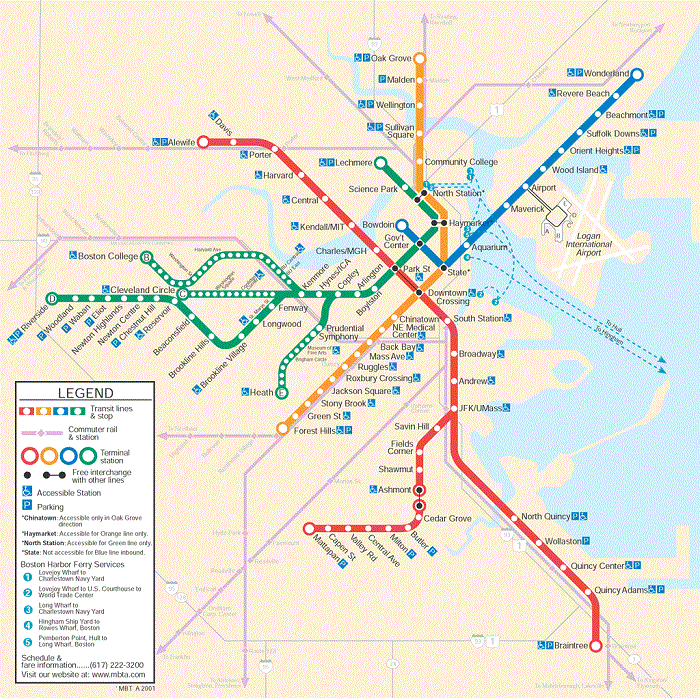 Cambridge Metro Map