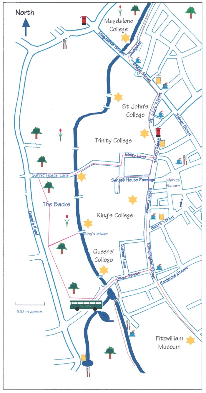 Cambridge Walking Tour Map