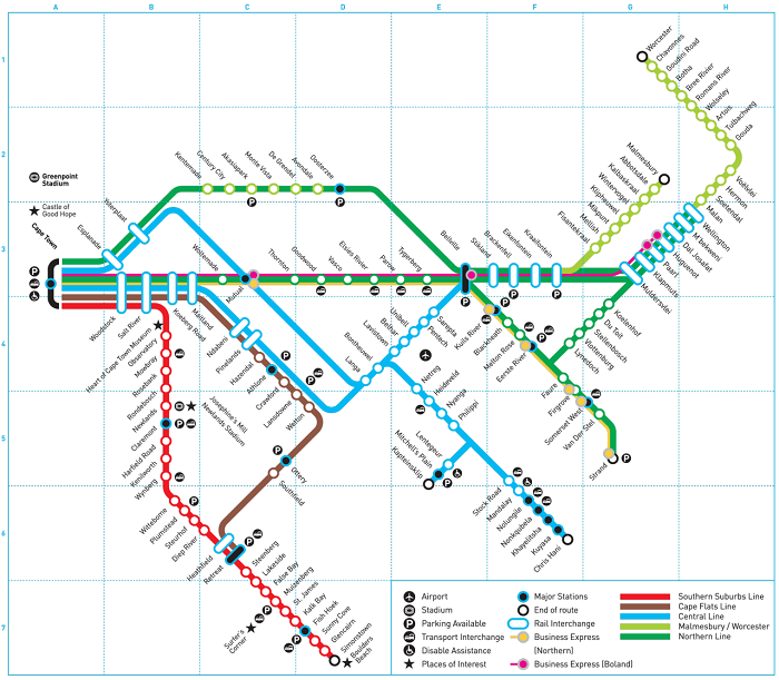 Cape Town Metro Map