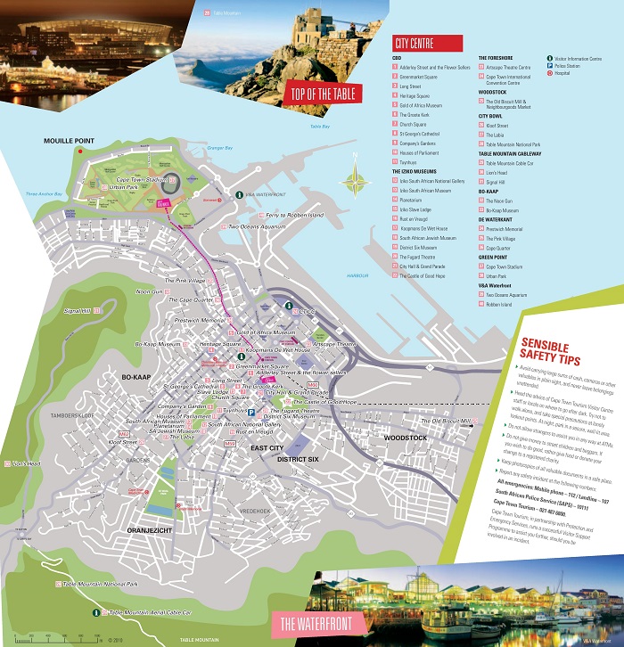 Cape Town Tourist Map