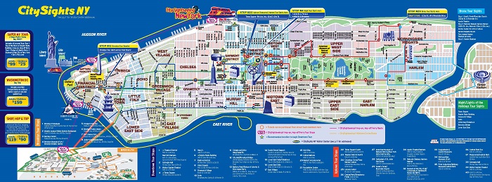 New York CitySights Bus Map Pdf