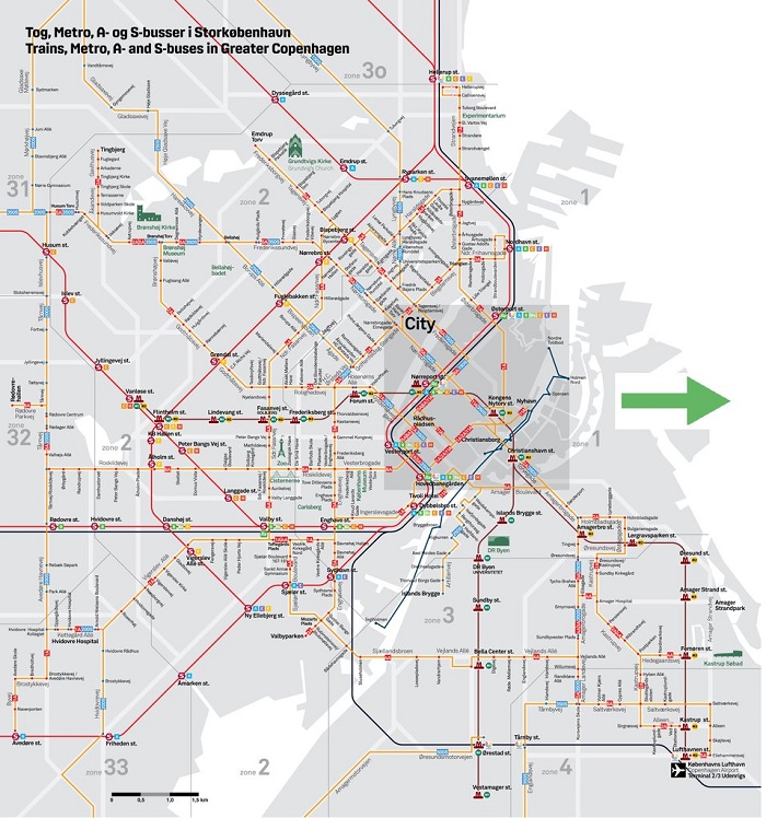 Copenhagen Transport Map